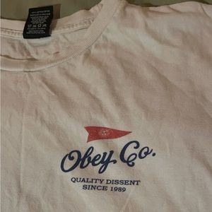 White Obey T-Shirt Size (M)edium